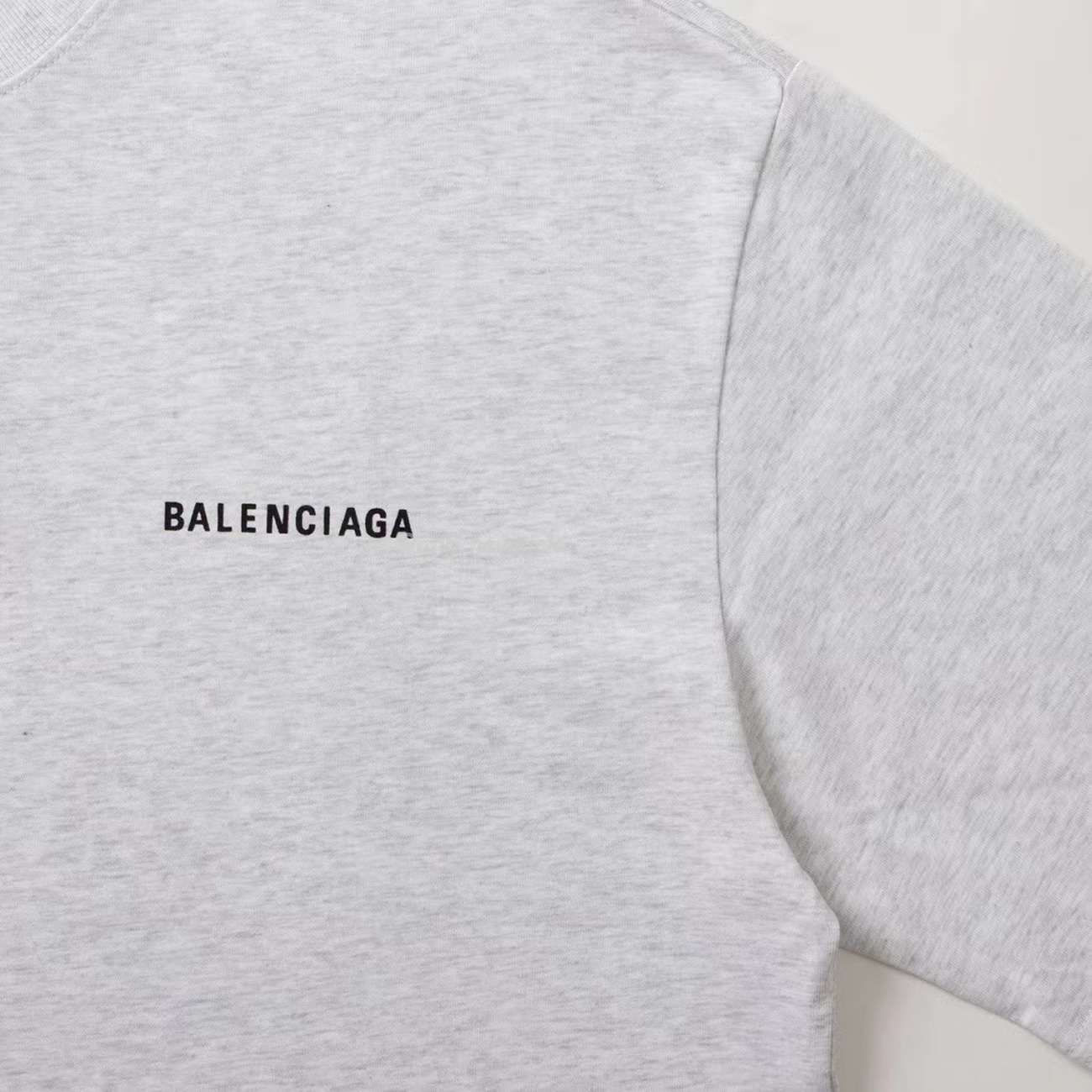 Balenciaga Logo T Shirt Grey (2) - newkick.app